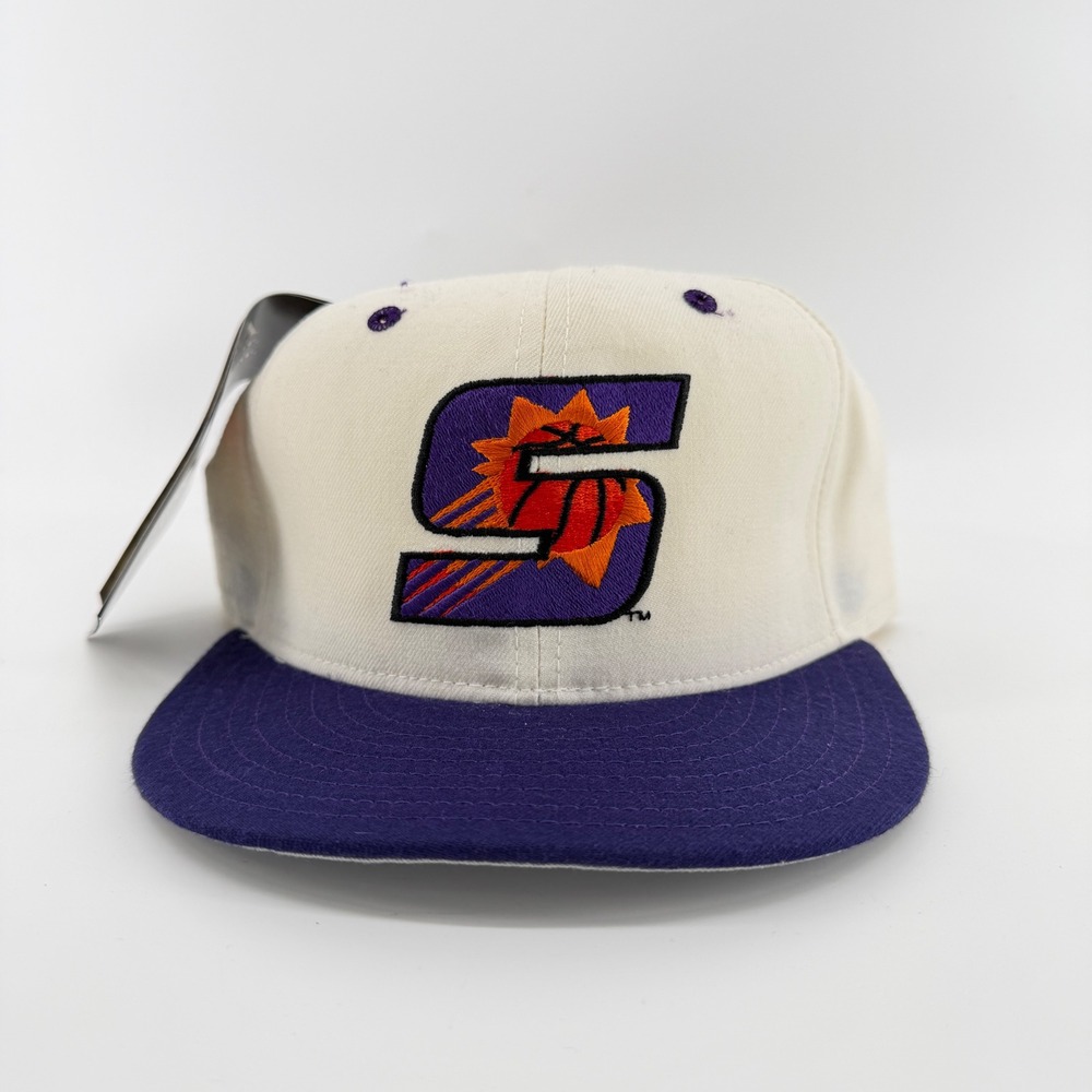Vintage Phoenix Suns New Era 5950 Fitted Hat 7 1/2 NBA Wool Made in USA NWT